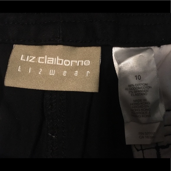 Liz Claiborne Black Crop Pants, Never Worn - Picture 7 of 8